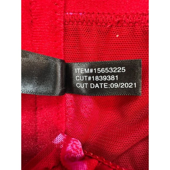 Torrid Curve Red Kisses Longline Bra Size 1 With Ruffle Straps & Underwire Suppo - Picture 5 of 11
